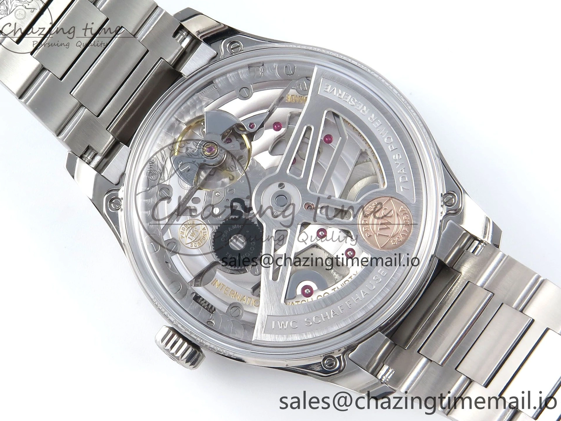 MIROTIME 0324 Portugieser Auto IWC0562A APSF 1:1 Best Edition White RG Dial on SS Bracelet A Unique 6991